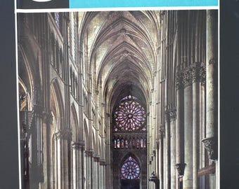 1966 Gothic Art and Architecture Vintage Reference Book with Color Photos of Paintings, Churches, Statues and Relics with Gothic Influence