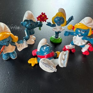 1978-1981 Smurf Collectible Figurines Choose Your Favorites - Each Sold Separately