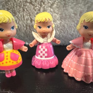 1980s Lil Me Dolls Three Pixie Hair Cuties with Mix and Match Outfits, Schaper