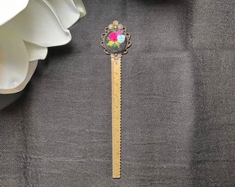 Floral Ruler Bookmark No. 5