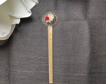 Floral Ruler Bookmark No. 3