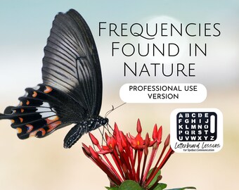 Nature Frequencies Letterboard Lesson: Spelled Communication (Professional Use) (PDF)