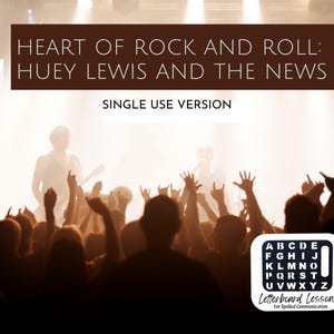 Huey Lewis Letterboard Lesson: Spelled Communication, Autism (Single Use) (PDF)