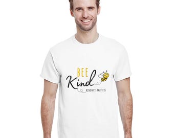 BEE Kind Unisex T-Shirt - Spread Kindness - Kindness Matters - Cute Bumblebee Design - Autism Advocacy