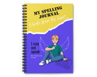 Letterboard Spelling Journal: Teen Boy Communication Aid