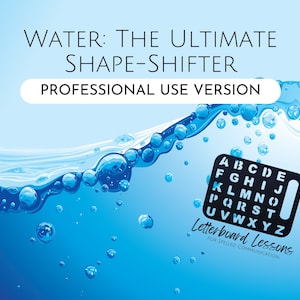 Water States Letterboard Lesson: Spelled Communication (Professional Use) (PDF)