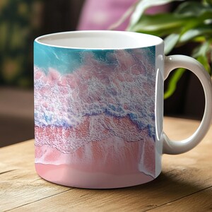 Tropical Beach Vacation Coffee Mug | Ceramic Mug for Beach Lovers | Tropical Mug Gift | Ocean Lover Mug | Beach Theme Cup | Summer Vibes Mug
