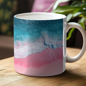 Tropical Beach Vacation Coffee Mug | Ceramic Mug for Beach Lovers | Tropical Mug Gift | Ocean Lover Mug | Beach Theme Cup | Summer Vibes Mug
