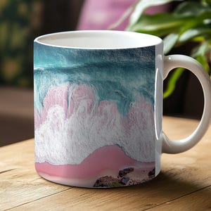 Tropical Beach Vacation Coffee Mug | Ceramic Mug for Beach Lovers | Tropical Mug Gift | Ocean Lover Mug | Beach Theme Cup | Summer Vibes Mug