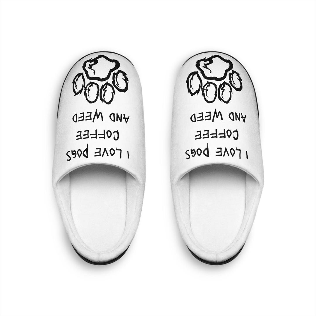Cozy Faux Fur Dog Lovers Slippers for Women