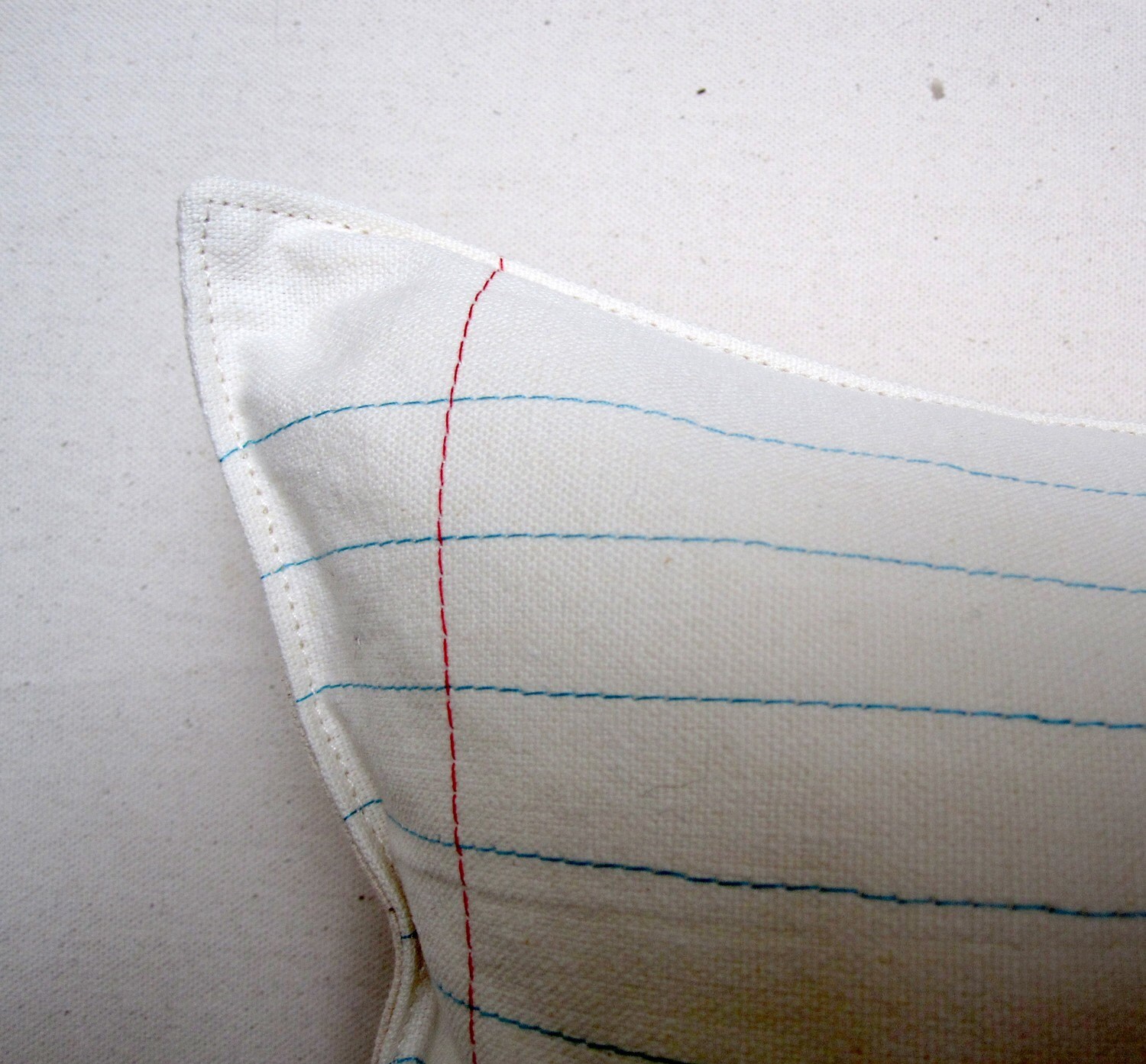Lined paper pillow cover Etsy