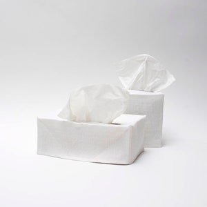 linen tissue cover- white