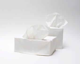 linen tissue cover- white