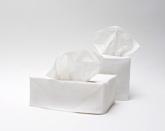 linen tissue cover- white