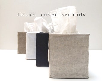 imperfect linen tissue covers - reduced