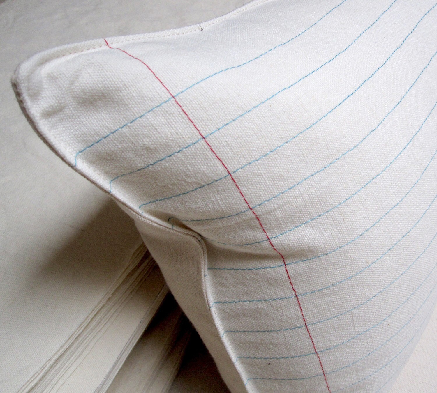 Lined paper pillow Etsy