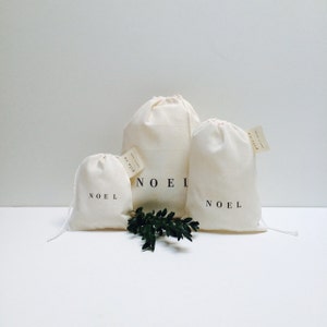 noel cotton bags- set of 3