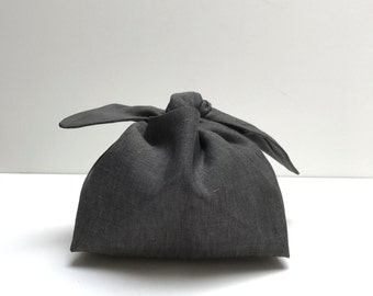 wrapping bento bag: grey