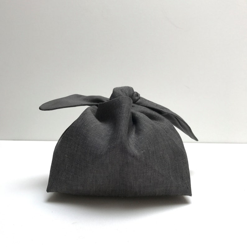 grey wrapping bento bag
