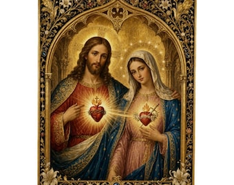 Collection d'affiches catholiques Sacrés et Cœurs Immaculés | Choisissez votre motif, votre style et votre format
