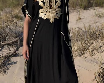 Moroccan Kaftan, African Kaftan, Arabian Abaya, Dubai Dress, Summer dress, Djellaba ,One Size