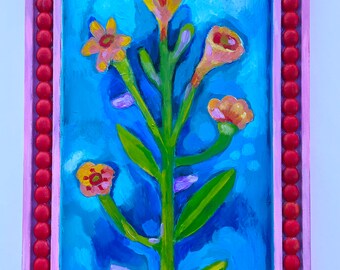 Folk Art Floral Painting