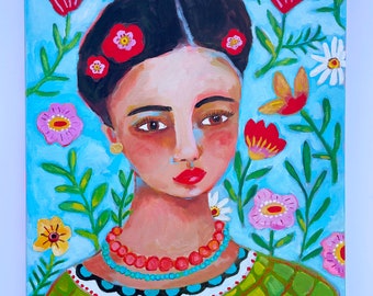 Folk Art Portrait Painting