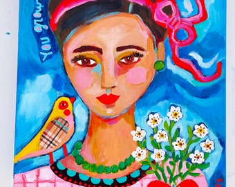 Folk Art Portrait Painting