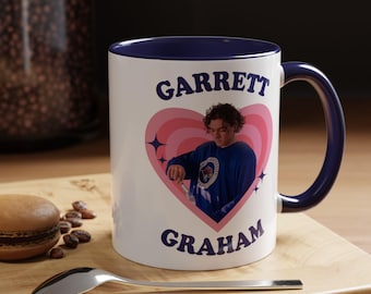 Garrett Graham Retro Heart Accent Coffee Mug (11oz), Garrett Graham Off Campus