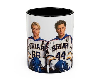 The Briar University Hockey Boys Accent Coffee Mug (11oz), Garrett Graham, Dean Di Laurentis, John Logan, Off Campus
