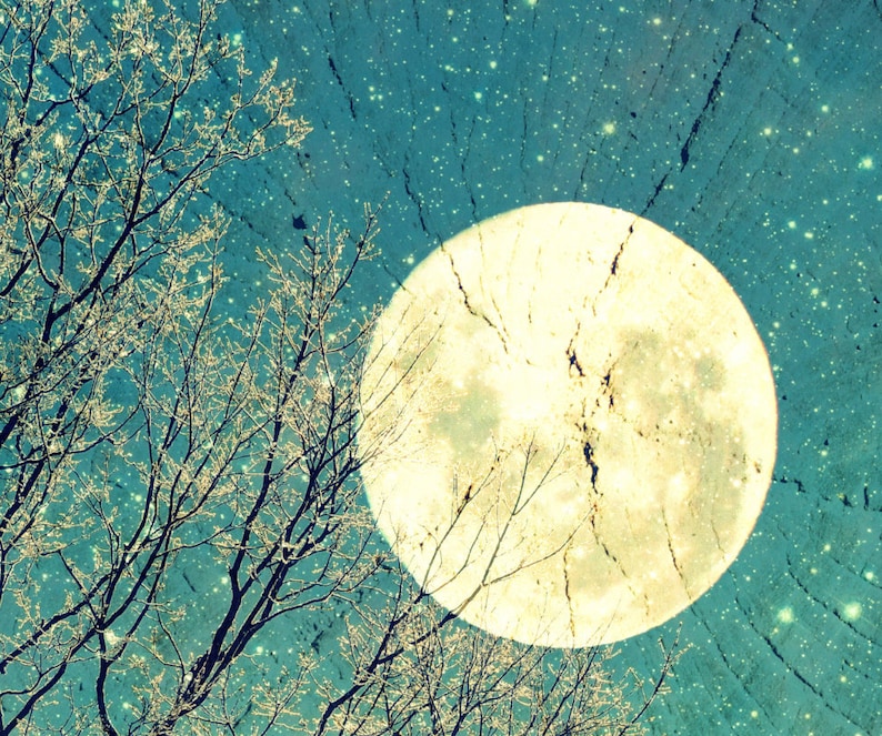 Digital Download Photo Collage...night Sky With Frosted Etsy