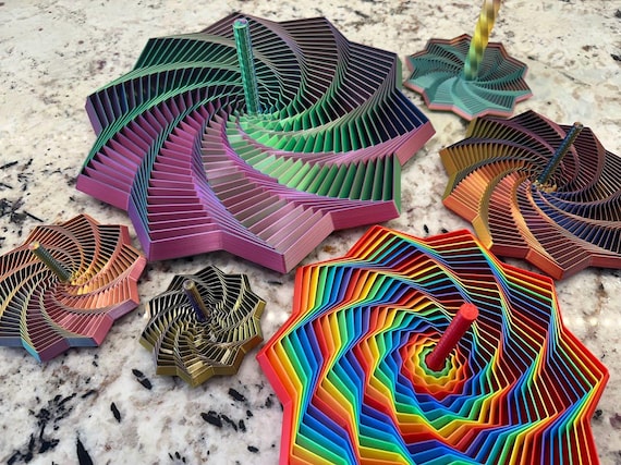 Expandierter Sensorischer Fidget Stern mit Griff - Sehr Befriedigender  Anblick und Klang mit Hypnotisierendem Visuellem Fidget Spielzeug - Etsy.de