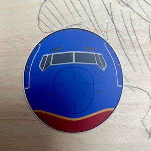 Southwest Airlines 737 Canyon Blue Livery sticker