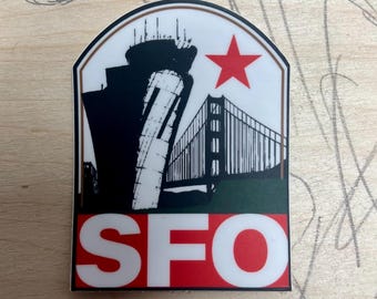 SFO (San Francisco) airport sticker
