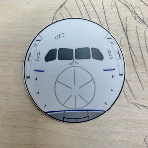 United Airlines Evo Blue 787 Sticker