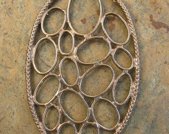 Bronze Large Circle Pendant