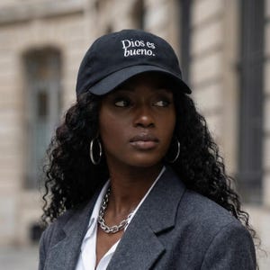 Dios Es Bueno geborduurde papa-hoed | Uniseks christelijk cadeau