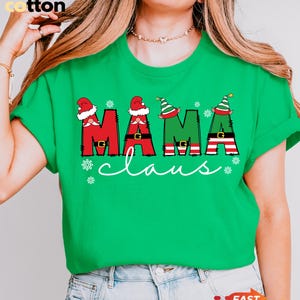 Christmas Mom Shirt | Christmas Mama Shirt | Mama Claus Shirt | Family Christmas Shirt | Christmas For Mom | Christmas Family Mom