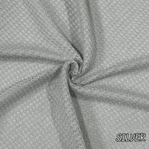 NET-KNIT Fbric. waffle, hacci fall fabric Solid Color Pattern Textured Fabric by the yard.
