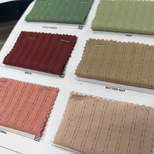 ANNIE RIB Brushed Rib Knit fabric. is a super soft and cozy fabric. Stretch Knit Ribbed. 60" Wide. wholesale fabric.