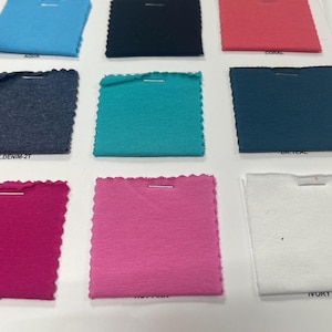 10oz Cotton Spandex Jersey Blend, Versatile Knit Fabric Supply, Soft and Durable  Stretchy Cotton Spandex Material, Stretchy Cotton Spandex