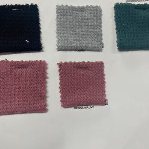 NET-KNIT Brushed  Fbric. waffle, hacci fall fabric Solid Color Pattern Textured Fabric by the yard.