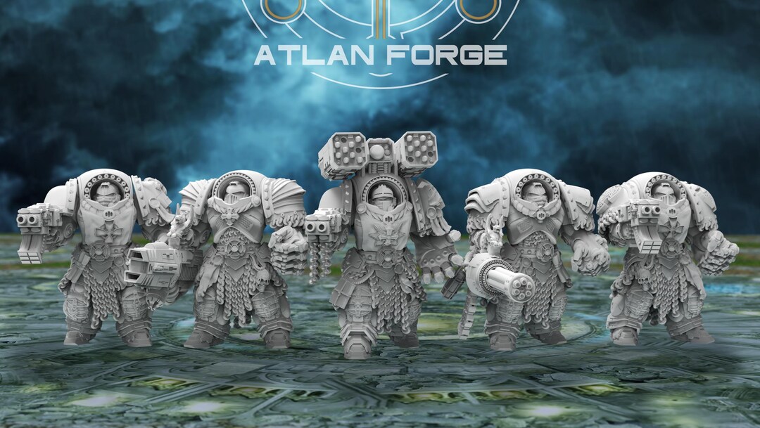 Templar Assault Crusaders (5-Unit Set) by Atlan Forge