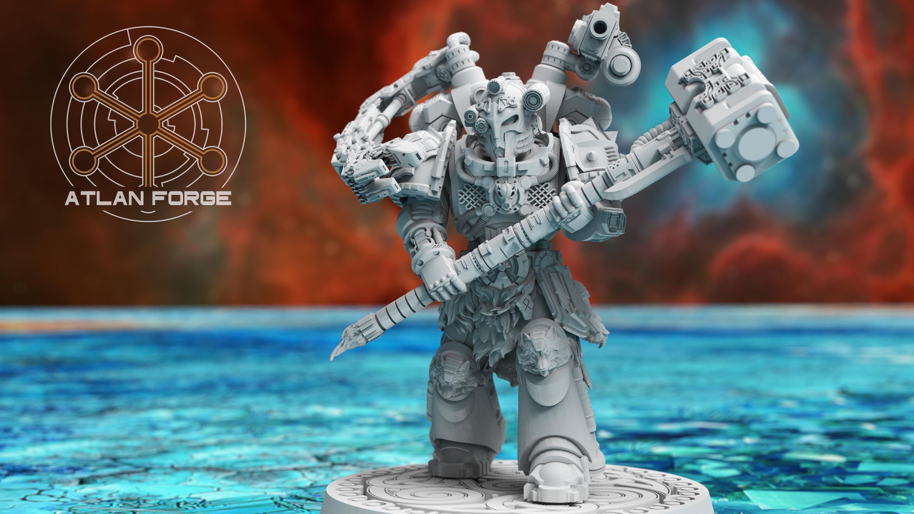 GAMES WORKSHOP - Warhammer 40k - Metal Space Marines Librarian 1994 OOP EUR 25,00 - FR