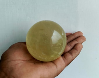 Large Citrine Crystal Sphere Handmade Crystal Ball For Home Office Table Decorative Healing Crystal Gemstone Sphere Crystal Gift