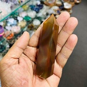 Large Red Carnelian Crystal Tower Carnelian Points Obelisk Gemstone Healing Crystals Meditation Spiritual Gift 4”