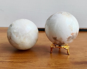 Large Scolecite Crystal Sphere Ball Handmade Crystal Sphere For Home Office Decorative Carved Crystal Sphere Crystal Gift Healing Crystal