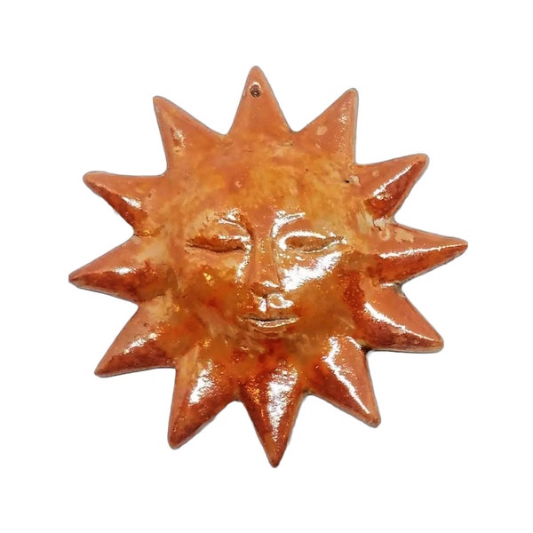Luster Ware Sun Face Ornaments Metallic