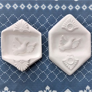 White Dove Ceramic Porcelain Ornament