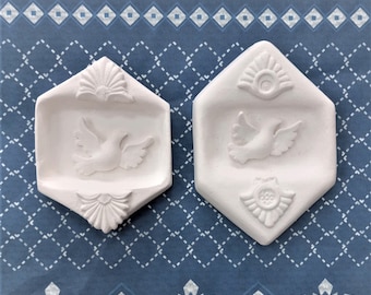 White Dove Ceramic Porcelain Ornament